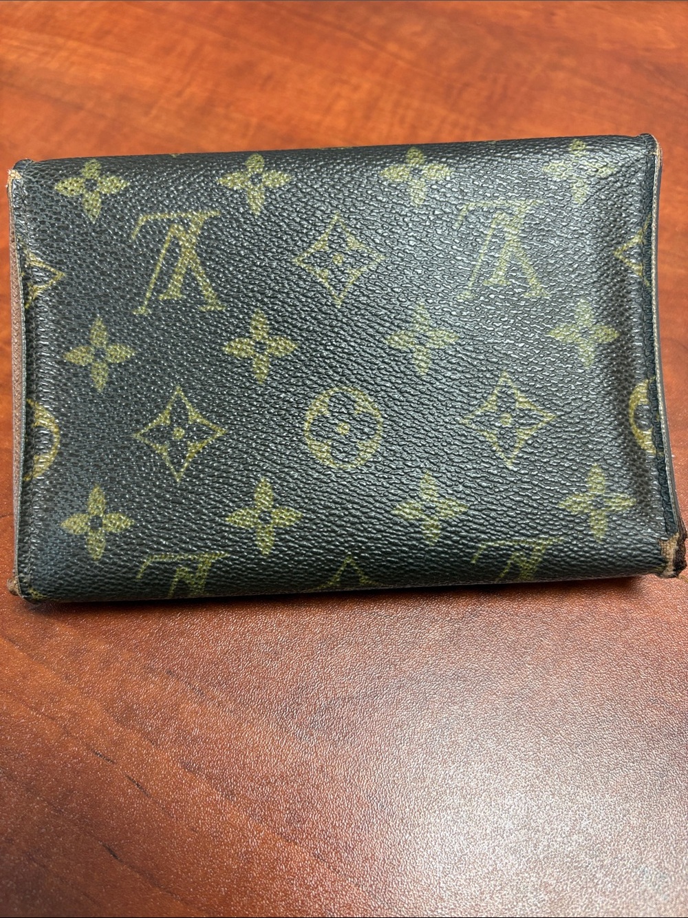 Louis Vuitton Monogram Snap Closure Wallet in Brown and Gold - Picture 12 of 14